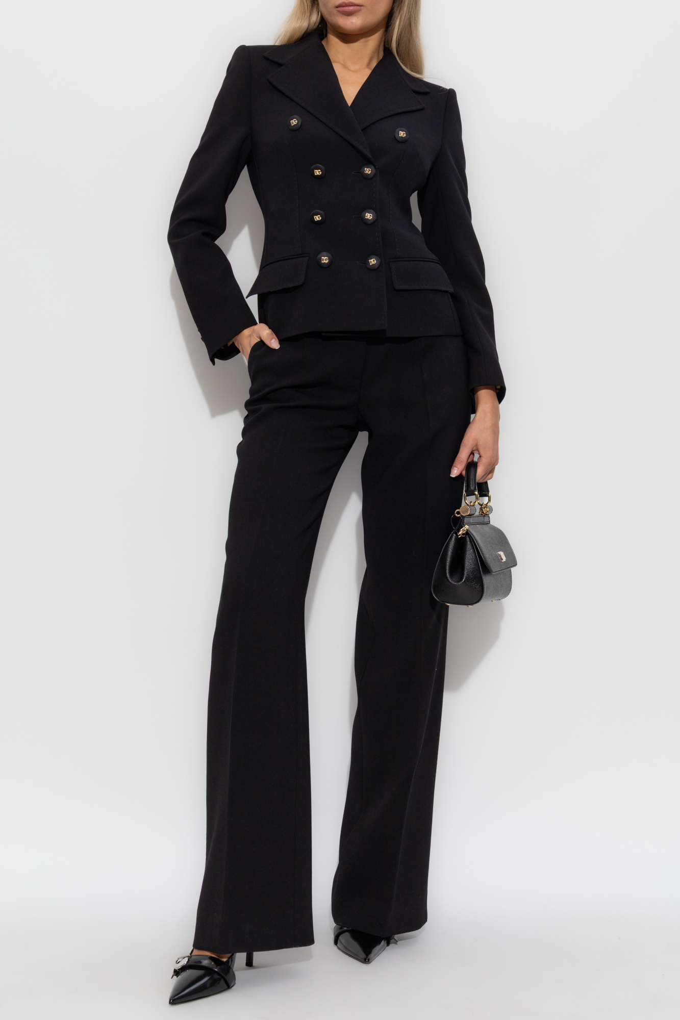 Black Wool pleated trousers Dolce & Gabbana - Vitkac France
